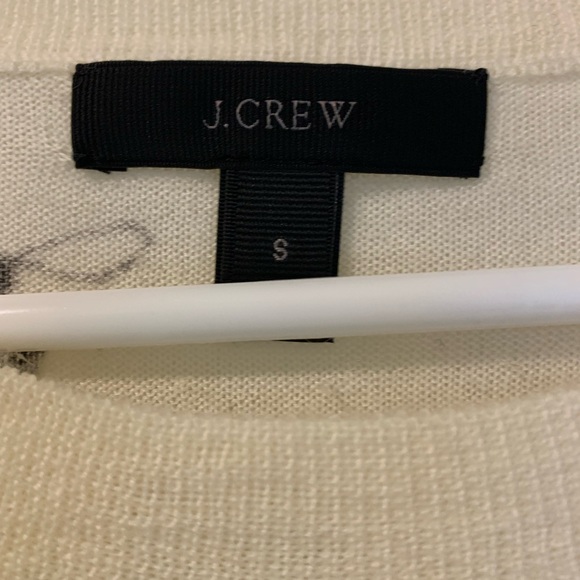 J. Crew Tippi Embellished Bee Print Wool Sweater SMALL - Picture 12 of 14